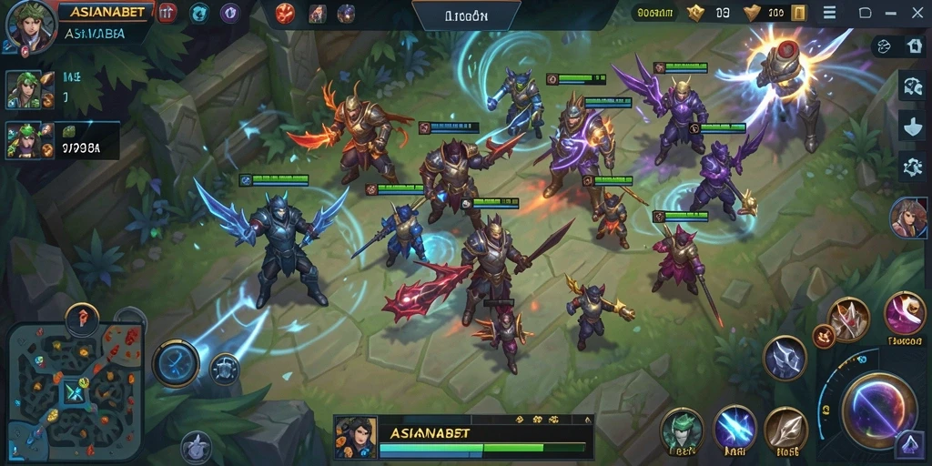 Screenshot gameplay ASIANABET yang menampilkan pertempuran seru.
