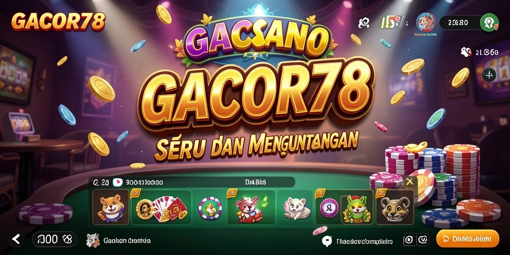Tangkapan layar GACOR78 menampilkan keseruan gameplay Kasino yang mengesankan.