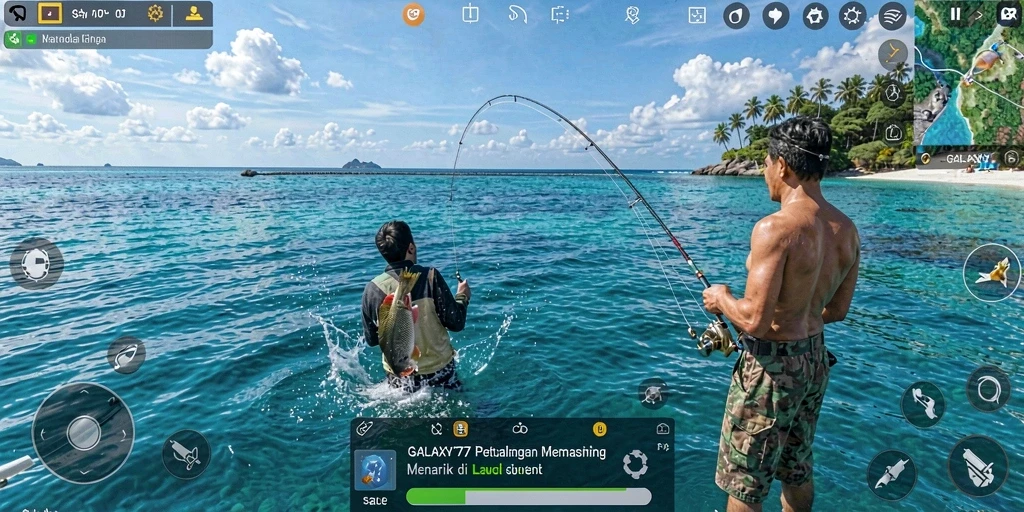 Tangkapan ikan yang memukau dalam gameplay GALAXY77.