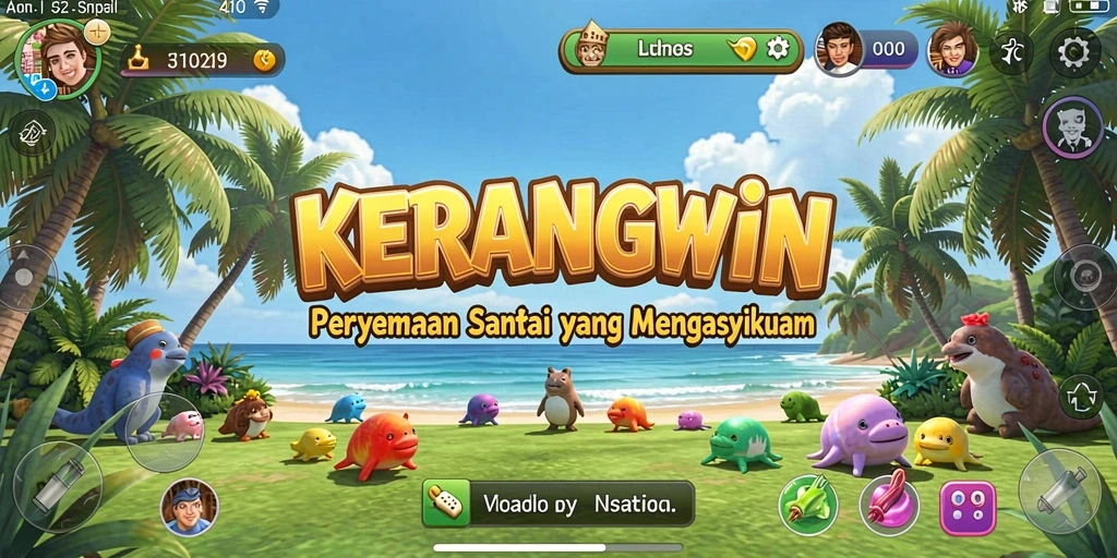 Tampilan gameplay KERANGWIN yang menarik dan mengasyikkan.