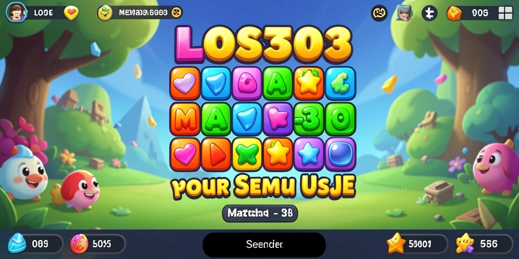 Gambar gameplay seru dari LOL303 di dunia Match-3.