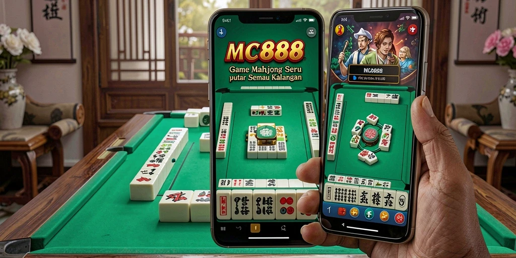 Tangkapan layar gameplay MC888 dengan grafis Mahjong yang menarik.