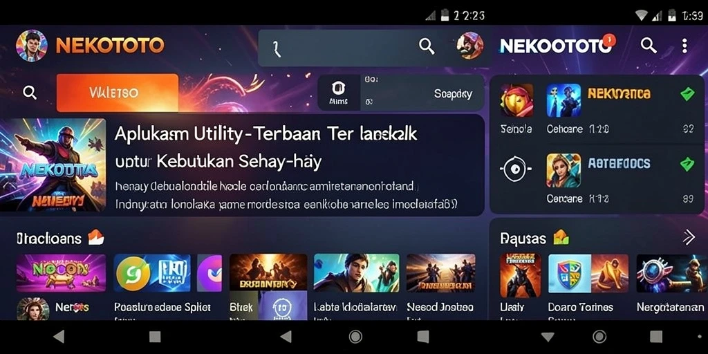 Tangkapan layar aplikasi NEKOTOTO menampilkan fitur pengingat dan manajemen jadwal.