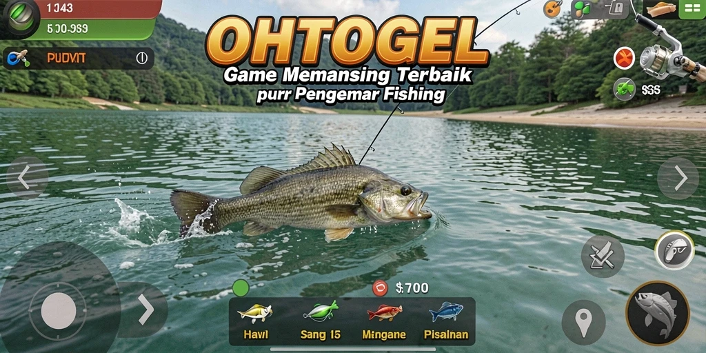 Screenshot gameplay OHTOGEL menampilkan pengalaman memancing yang seru.