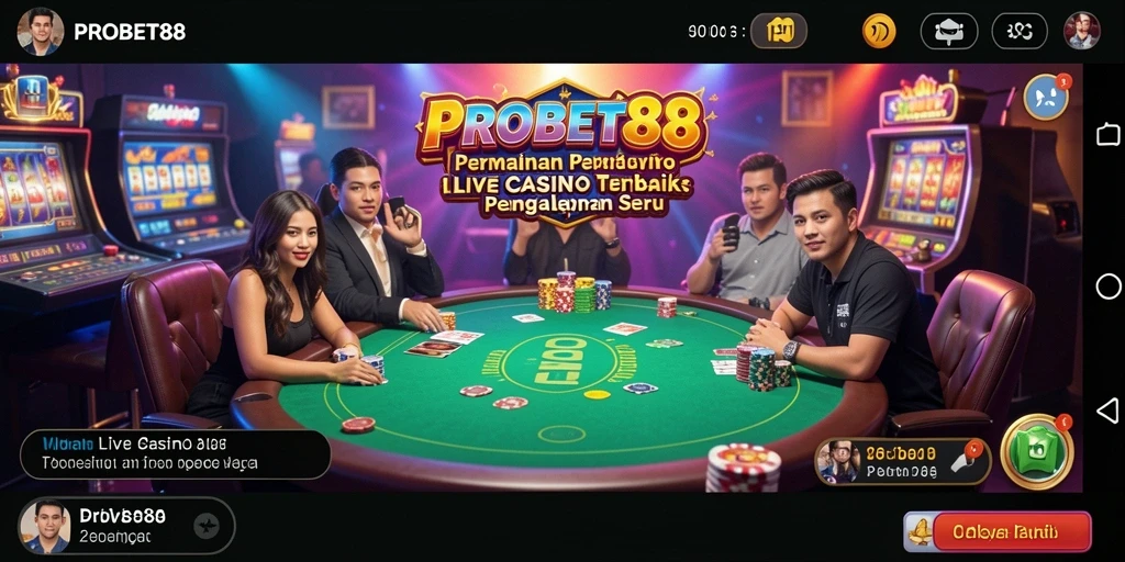 Tampilan gameplay seru di PROBET88 Live Casino.