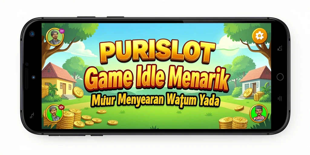 Tampilan gameplay <strong>PURISLOT</strong> yang penuh warna dan interaktif.
