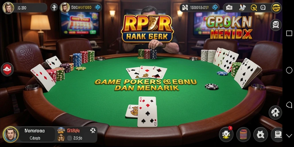 Tangkapan layar RPRR menampilkan momen seru permainan poker.