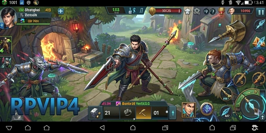 Tampilan aksi seru dalam gameplay RPVIP4 yang mendebarkan.