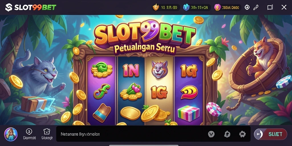 Tampilan gameplay menakjubkan dari SLOT99BET yang penuh petualangan.
