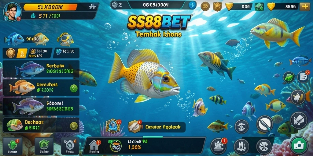 Gameplay seru menembak ikan dengan grafik memukau di SS88BET.