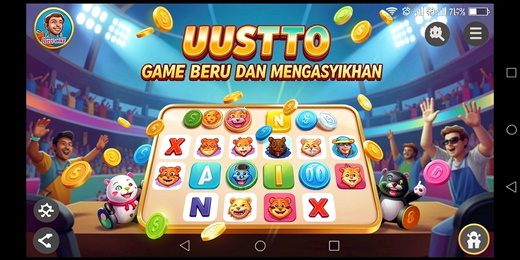 Screenshot gameplay UUSTOTO yang menampilkan keseruan Bingo.